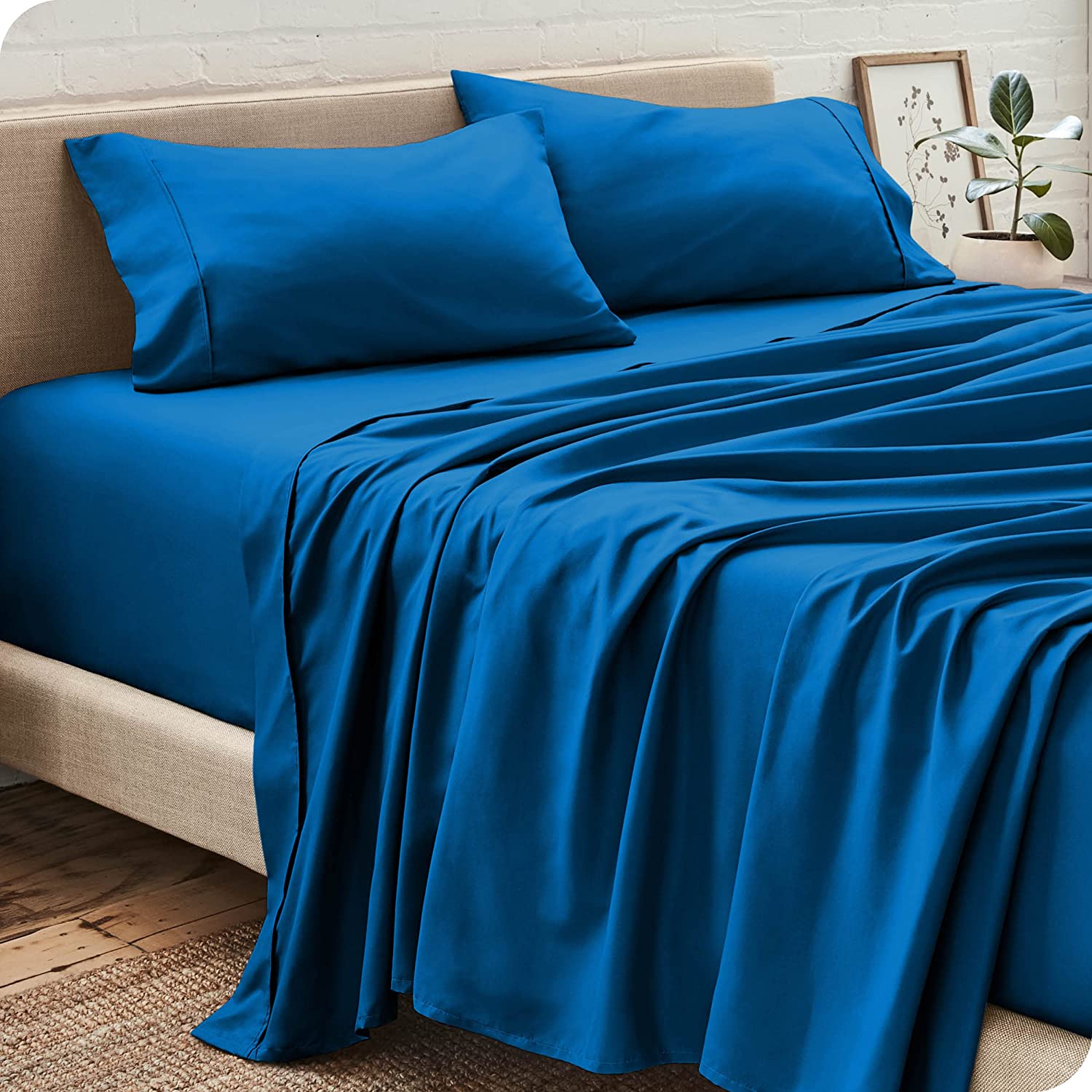 Royal blue twin sheet clearance set